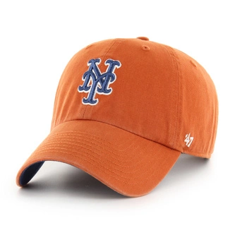 Czapka z daszkiem 47 Brand New York Mets Clay Ballpark Clean Up pomarańczowa