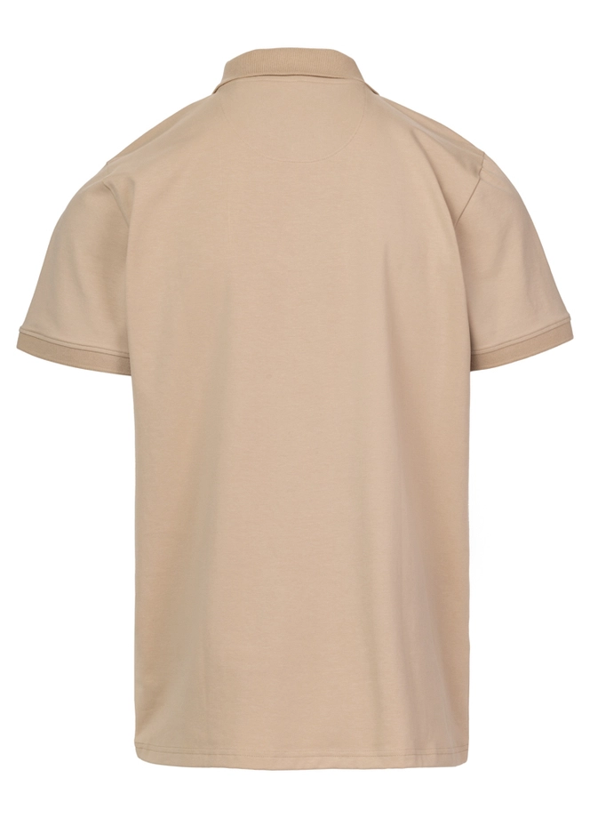 Koszulka męska Polo Pitbull Jersey Slim Fit Small Logo beżowa