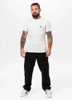 Koszulka męska T-Shirt Pit Bull Pitbull San Diego CA Small Logo Slim Fit biała