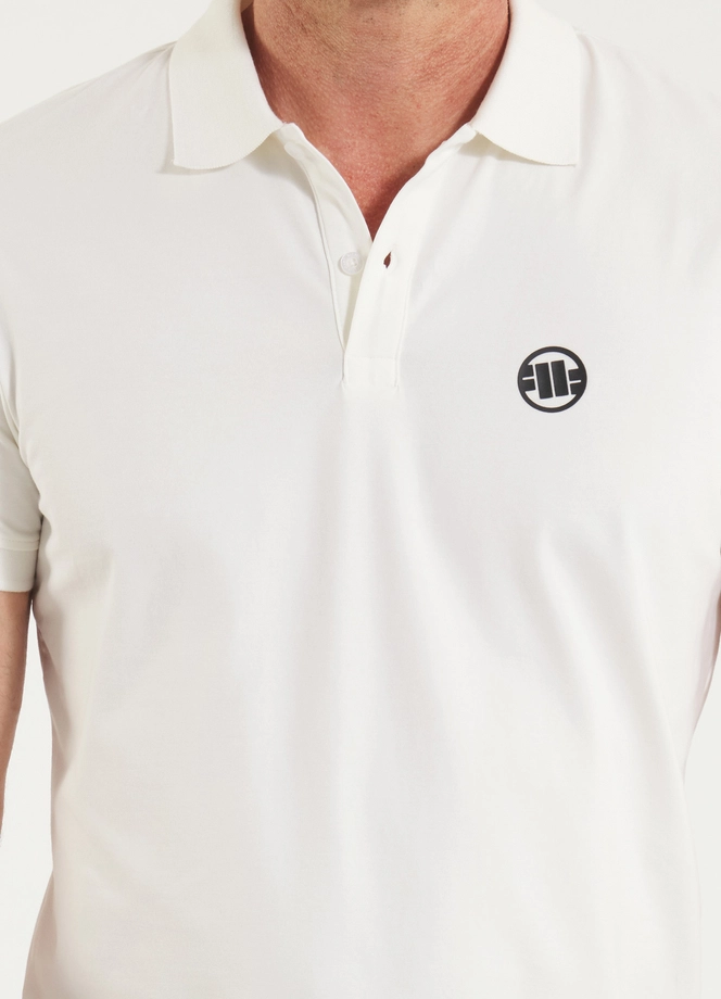 Koszulka męska Polo Pit Bull Pitbull Jersey Small Logo 25 Slim Fit biała