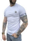 Koszulka męska t-shirt FURIA Małe Logo Muscle Fit biała