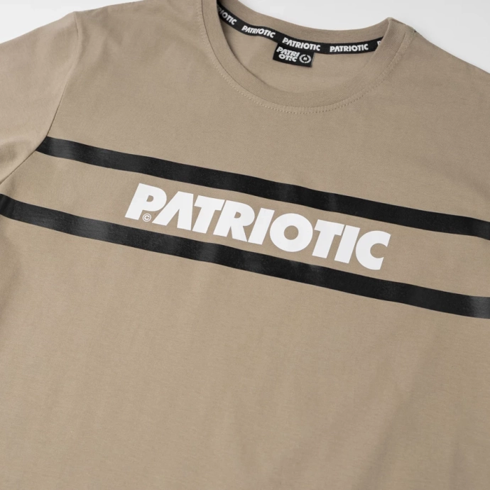 Koszulka męska T-shirt Patriotic P New Line beżowa