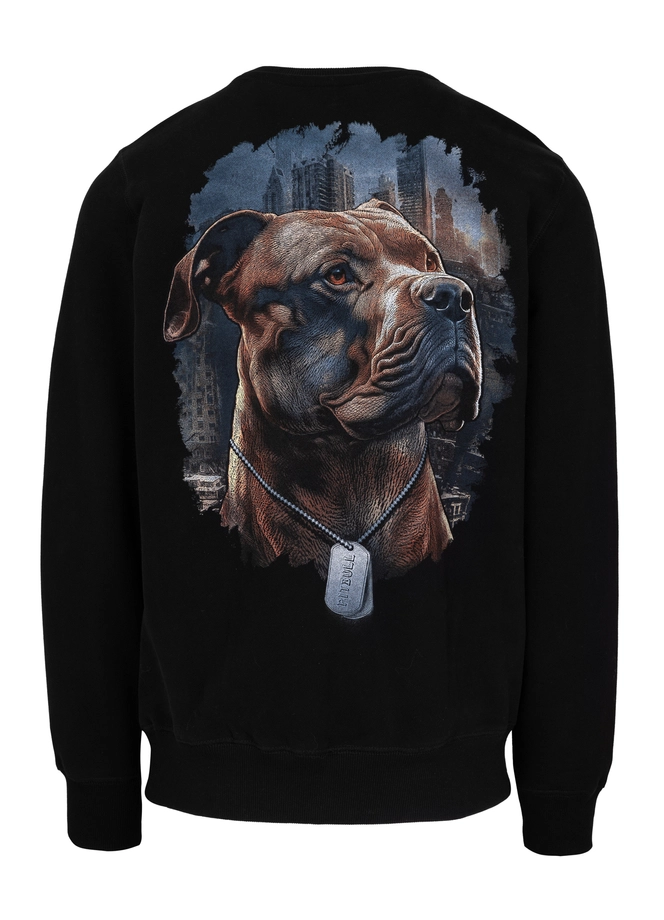 Bluza męska bez kaptura Pit Bull Hero czarna