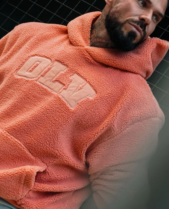 Bluza unisex Olavoga OROFIOU pomarańczowa
