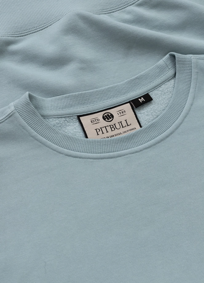 Bluza męska bez kaptura Pitbull Pit Bull Planet Surf jasno niebieska