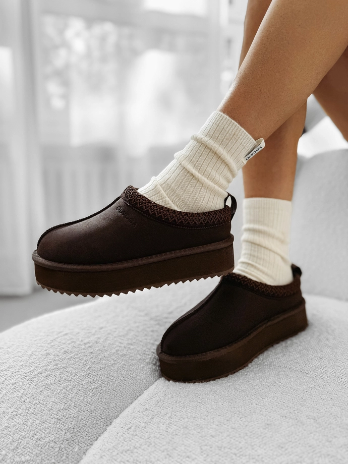 Buty damskie Olavoga Cusie brązowe