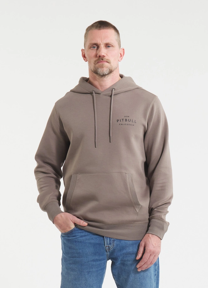 Bluza męska z kapturem Pitbull Pit Bull Sampson taupe
