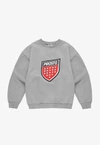 Bluza męska oversize Prosto Big Shield crewneck szara
