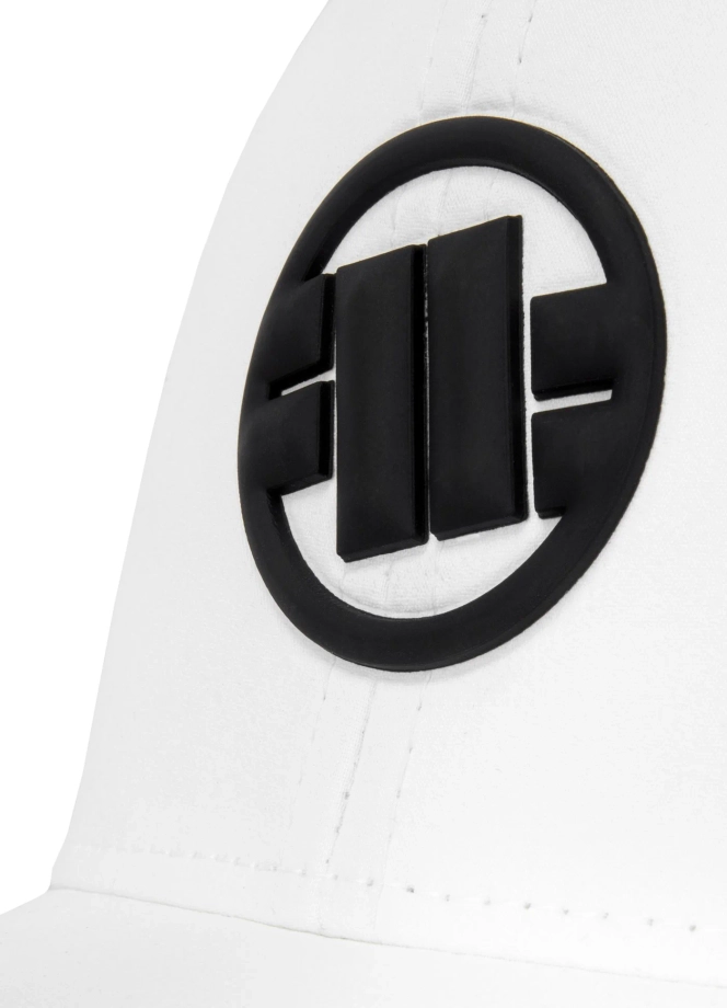 Czapka z daszkiem Full Cap Pit Bull Tech Logo biała