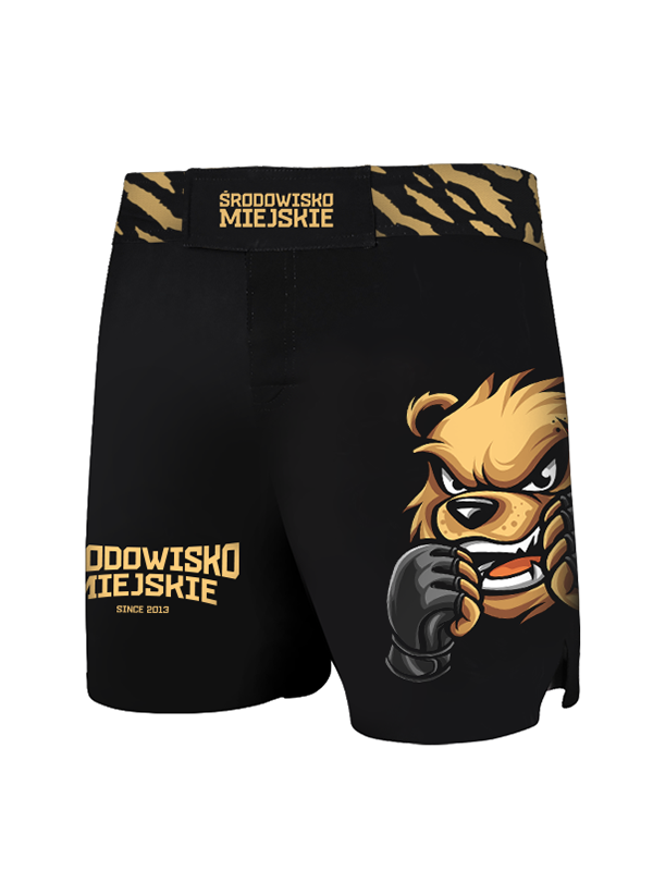 Spodenki MMA Środowisko Miejskie Wild Bear czarne