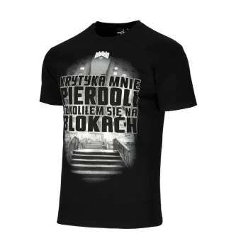 Koszulka męska T-shirt Chada Proceder Krytyka czarna