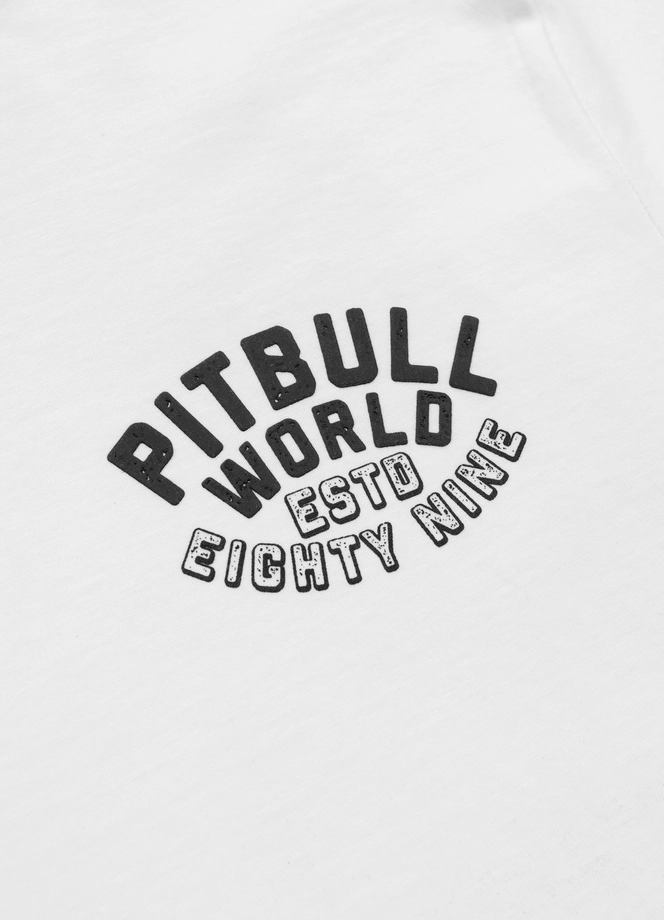 Koszulka męska T-Shirt Pit Bull Pitbull Hero biała