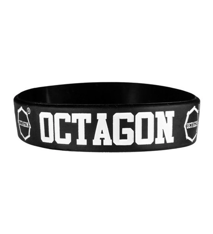 Opaska bransoletka silikonowa Octagon black