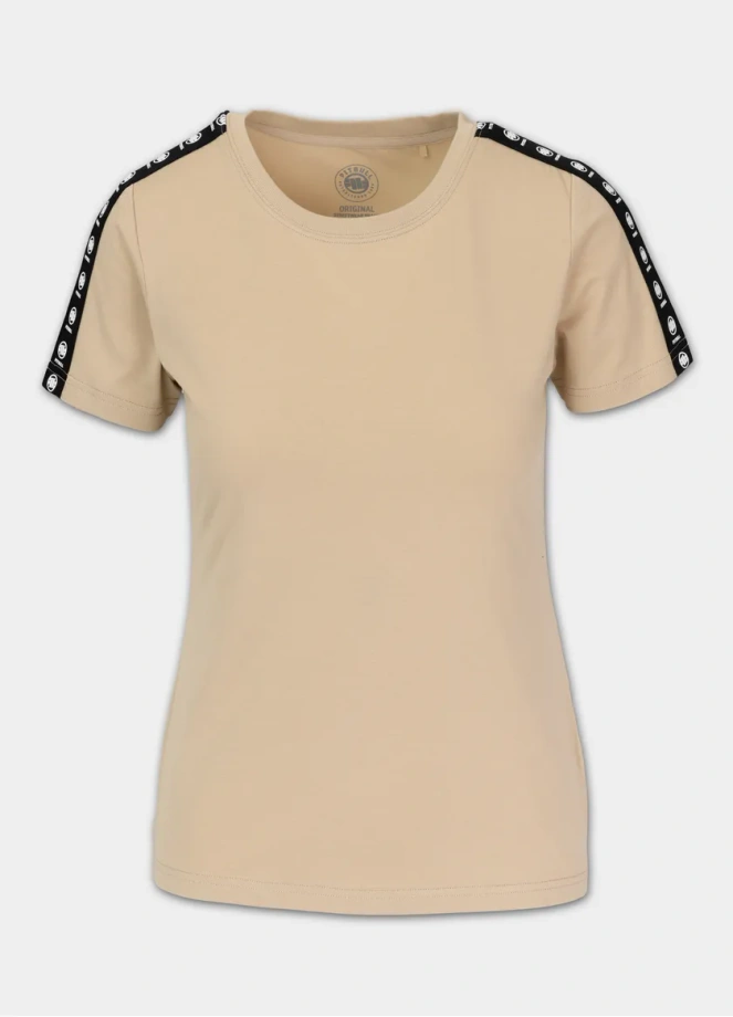 Koszulka damska T-shirt Pit Bull Tape Nugget beżowa
