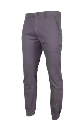 Spodnie męskie jogger Prosto Klasyk Evening Chino szare
