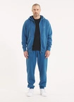 Bluza męska z kapturem Pitbull Pit Bull Lancaster 2 ZIP Washed niebieska