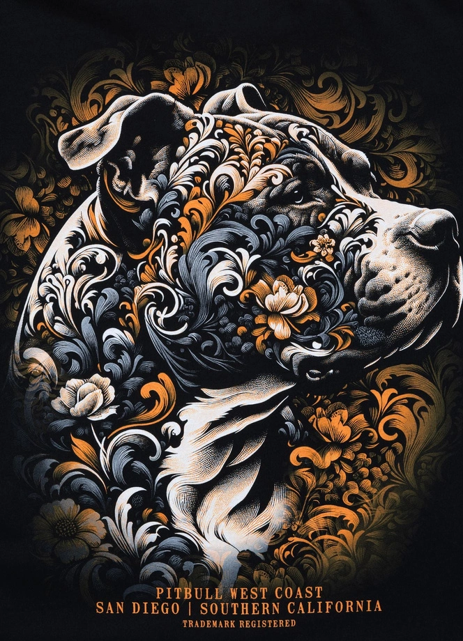 Koszulka męska T-Shirt Pit Bull Tattoo czarna