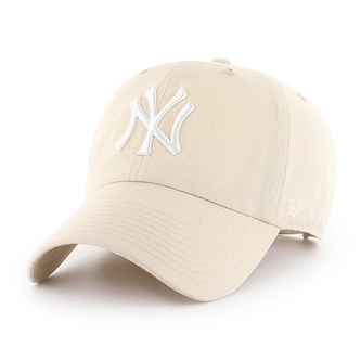 Czapka z daszkiem 47 Brand New York Yankees Natural Clean Up biało/kremowa
