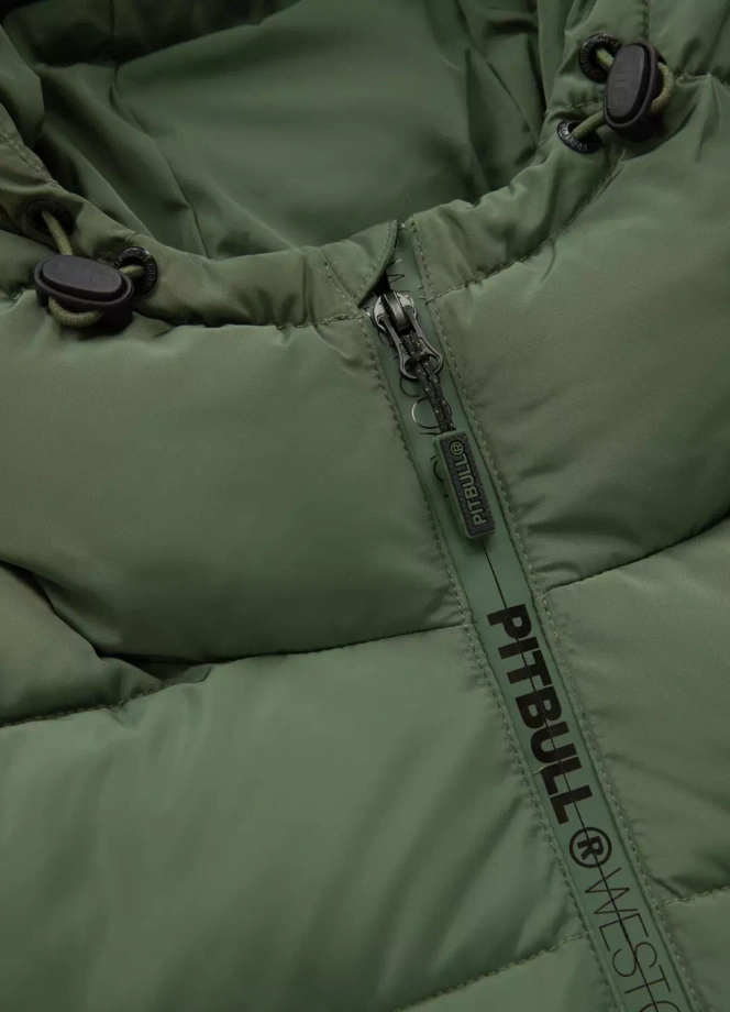 Kurtka zimowa męska Pit Bull Airway 4 Hooded Jacket zielona