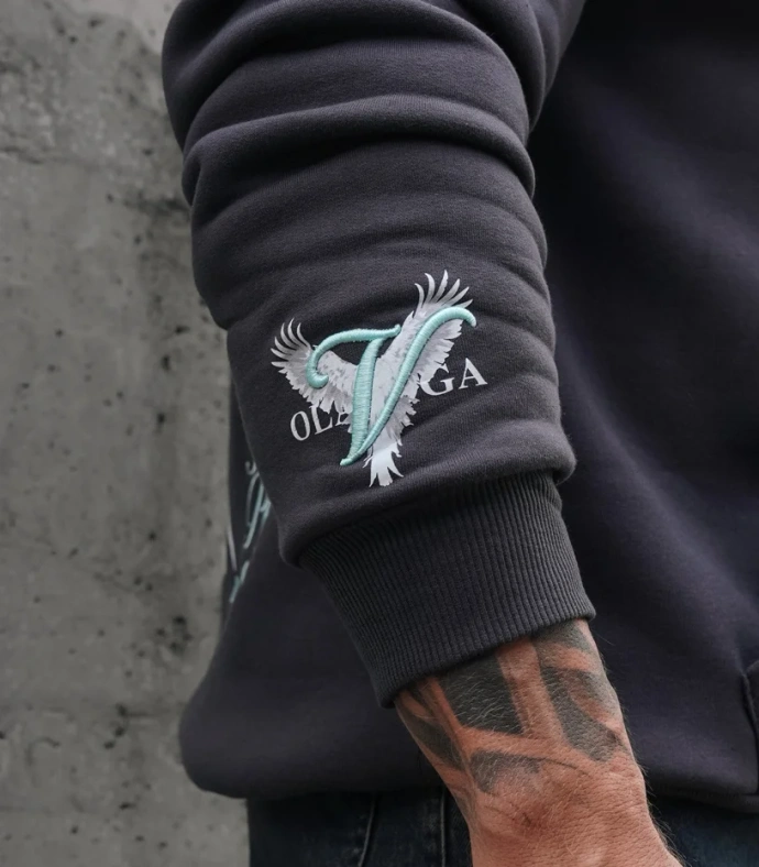 Bluza męska z kapturem Olavoga EAGLE grafitowa