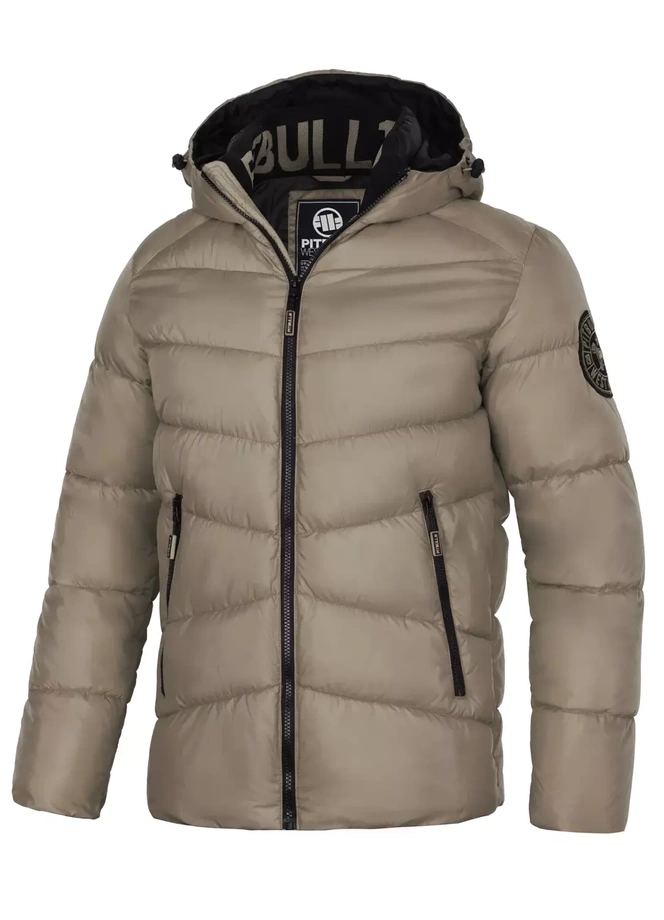 Kurtka zimowa męska Pit Bull West Coast Mobley Jacket beżowa