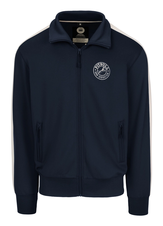 Bluza męska rozpinana Pit Bull San Diego CA granatowa