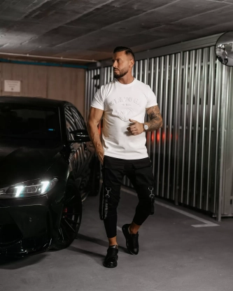 Koszulka męska T-Shirt Olavoga Raven kremowa