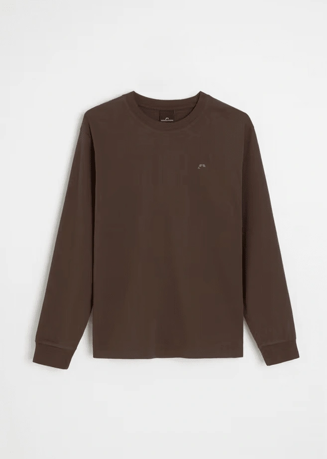 Longsleeve męski Coalition CLTN LG Back brązowy