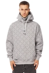 Bluza męska z kapturem Mass Dnm Monogram szara