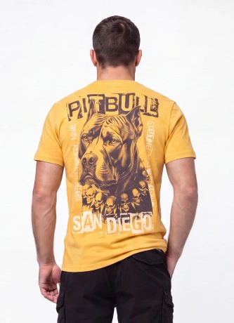 Koszulka męska T-Shirt Pitbull West Coast Blacky żółty