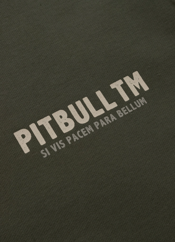 Bluza męska bez kaptura Pitbull Pit Bull Para Bellum zielona