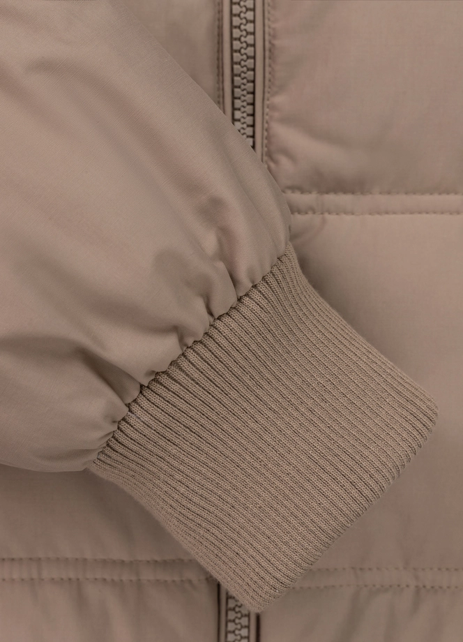 Kurtka zimowa męska Pit Bull Burnt Hooded Jacket beżowa