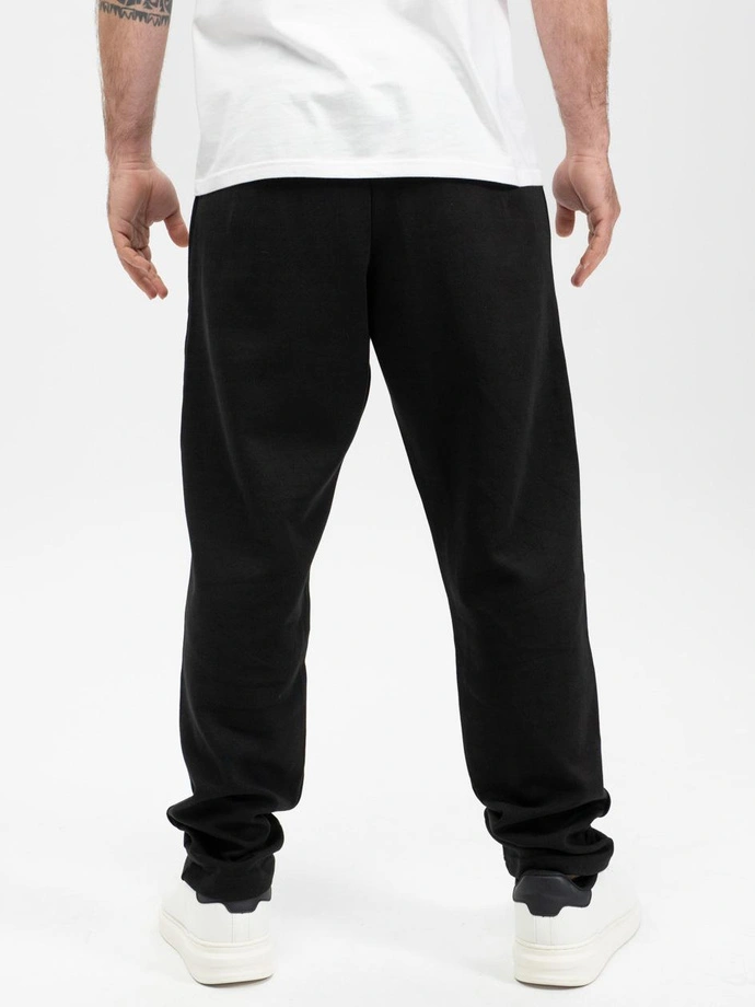 Spodnie dresowe męskie Jigga Wear Gum Simple Crown czarne