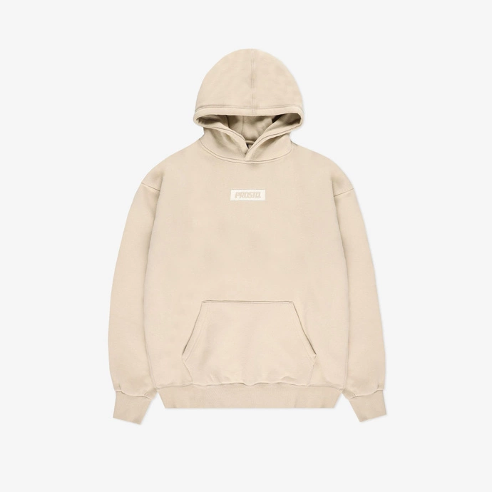 Bluza męska z kapturem Prosto Klasyk Boxley hoodie beżowa