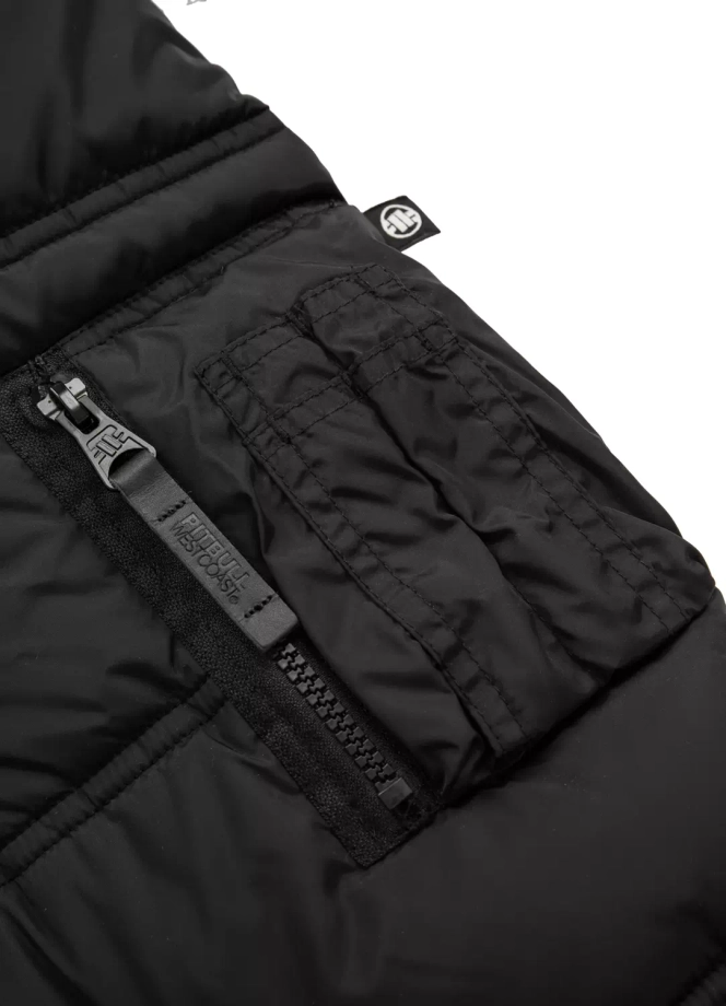 Kurtka zimowa męska Pit Bull Kingston Fur parka czarna