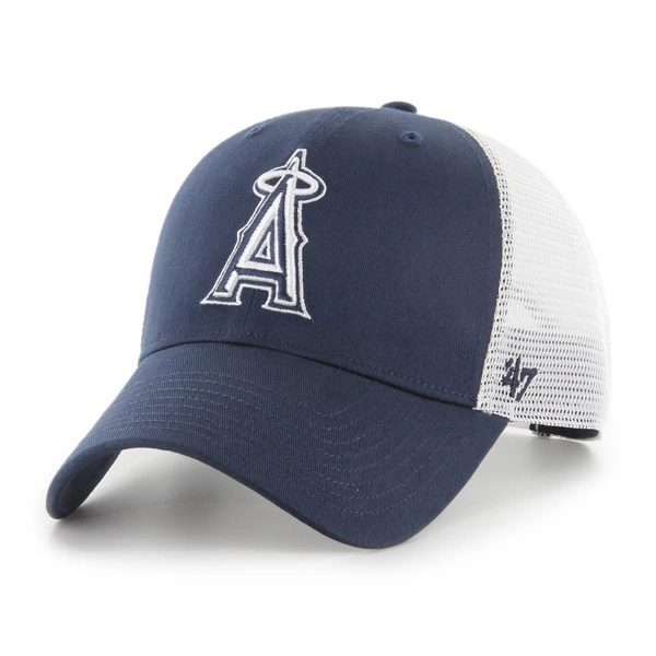 Czapka z daszkiem 47 Brand Trucker Los Angeles Angels Navy Ballpark Mesh biało/granatowa