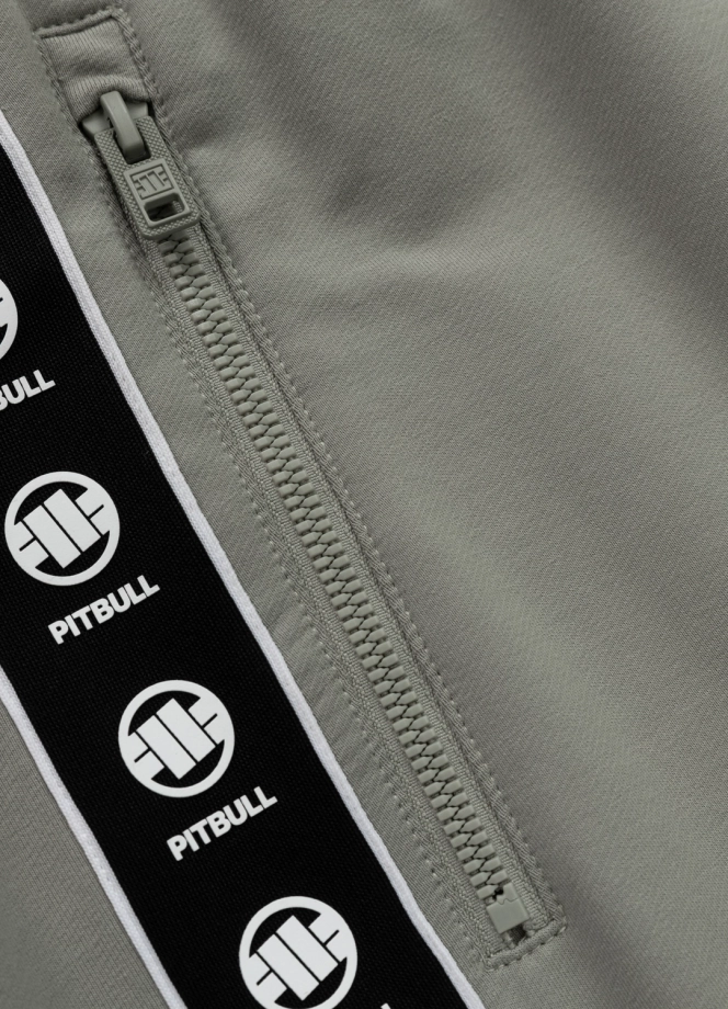 Komplet dresowy męski krótki Pitbull Pit Bull Tape Nugget dusty salvia