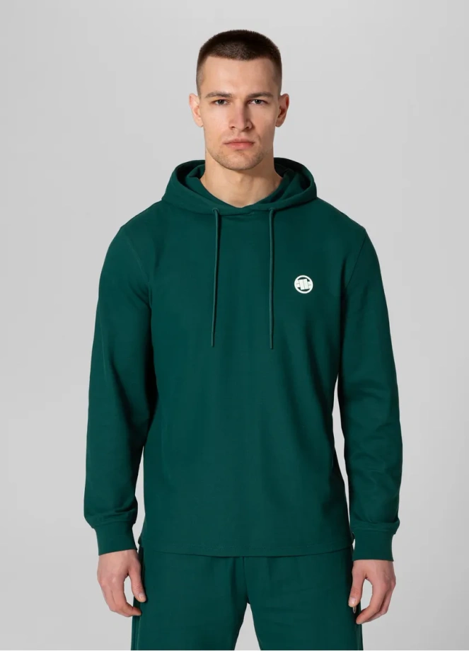 Bluza męska Pitbull Pit Bull Pique Rockey hooded zielona
