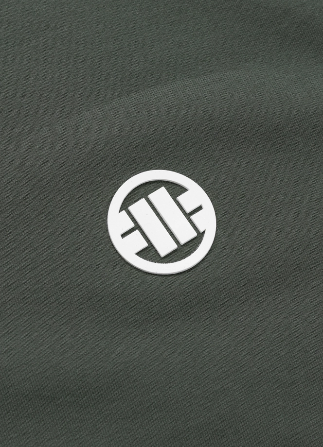 Bluza męska rozpinana z kapturem Pitbull Small Logo Nugget zielona