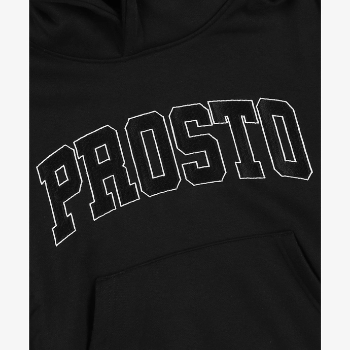 Bluza dziecięca z kapturem Prosto Kids Backstage hoodie czarna