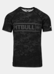 Koszulka męska rashguard Pitbull Hex Camo Hilltop czarna