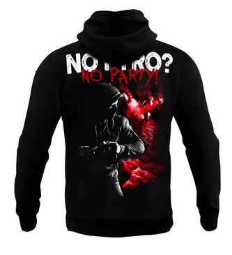 Bluza męska z kapturem Public Enemy No Pyro No Party hoodie czarna