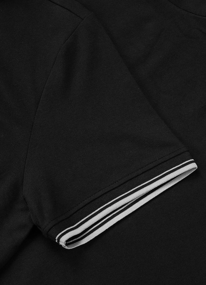 Koszulka męska Polo Pitbull Pique Stripes Regular czarna
