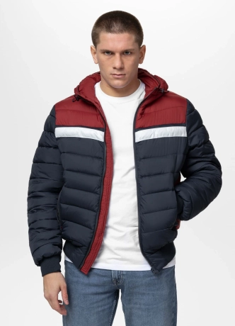 Kurtka zimowa męska Pit Bull Rubio granatowa/czerwona