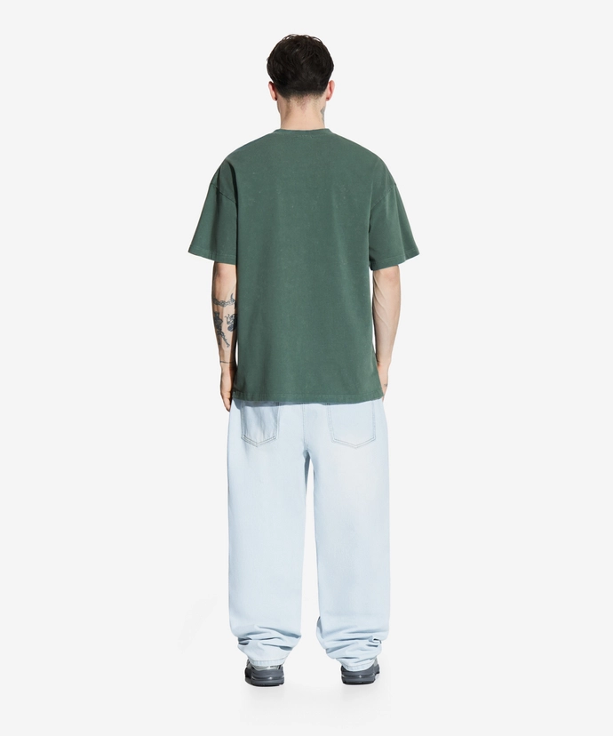 Koszulka męska t-shirt oversize Prosto Hex zielona