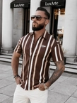 Koszula męska T-Shirt Olavoga Mius brązowa