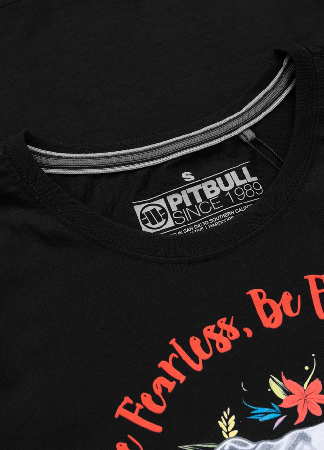 Koszulka damska T-shirt Pit Bull Happy-Pit 2 czarna