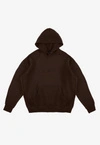 Bluza męska z kapturem oversize Prosto Mizo brązowa
