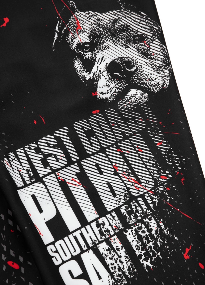 Leginsy techniczne Pit Bull Pitbull Leggins Blood Dog 2 czarne