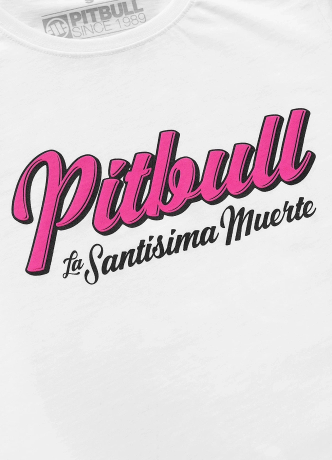 Koszulka t-shirt damska Pit Bull Santa Muerte 26 biała